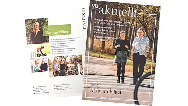 Framsidan på VTI aktuellt 2026-2 med innehållsförteckning