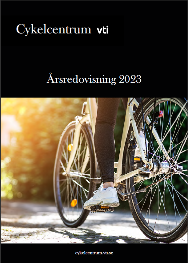 Cykelcentrums årsredovisning 2023. Omslagsbild: Andrey Popov/Mostphotos.com